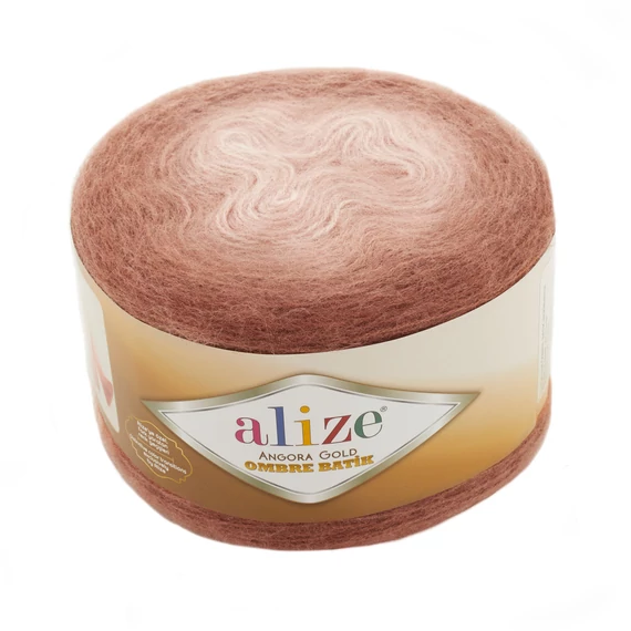 Angora Gold Ombre Batik 7302 - barna színátmenetes