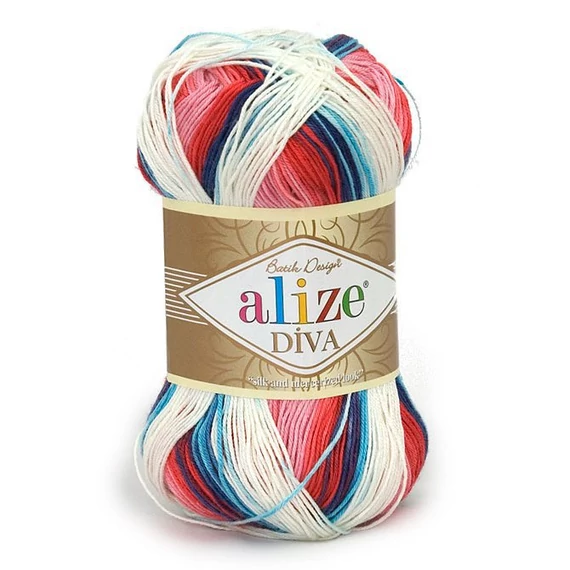 Diva Batik 5950 - Piros-kék-fehér