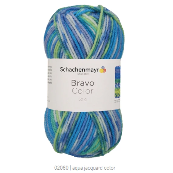 Bravo Color 2080 - aqua jacquard color