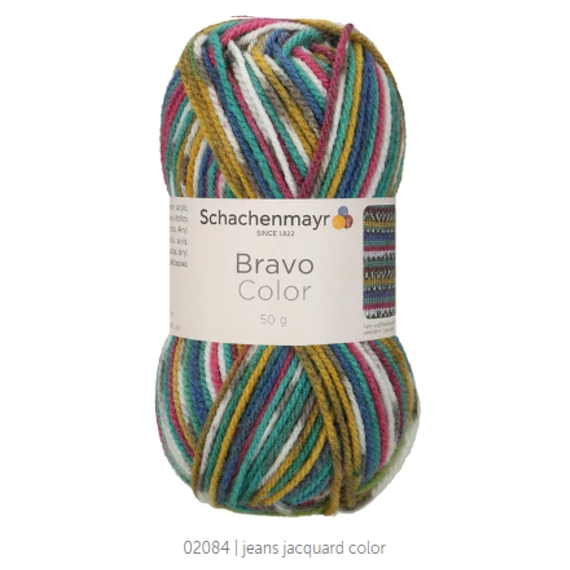 Bravo Color 2084 - jeans jacquard color