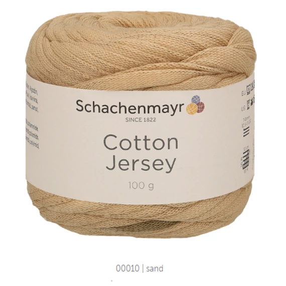 Cotton Jersey 10 - sand, barna