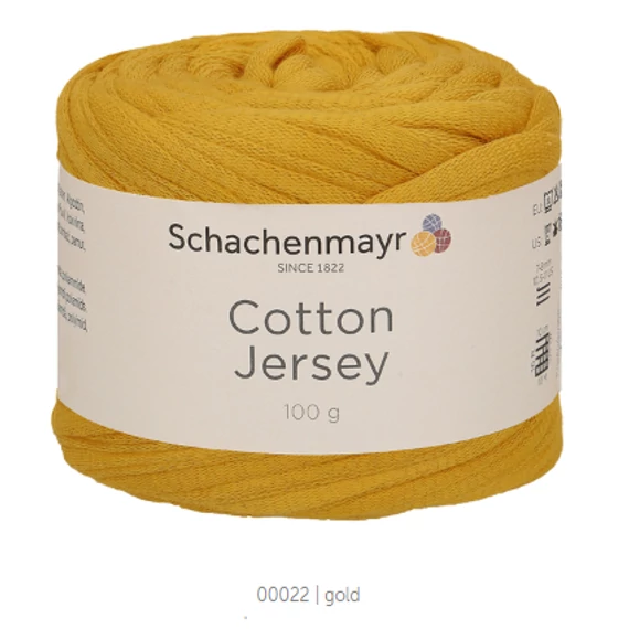 Cotton Jersey 22 - gold, sárga