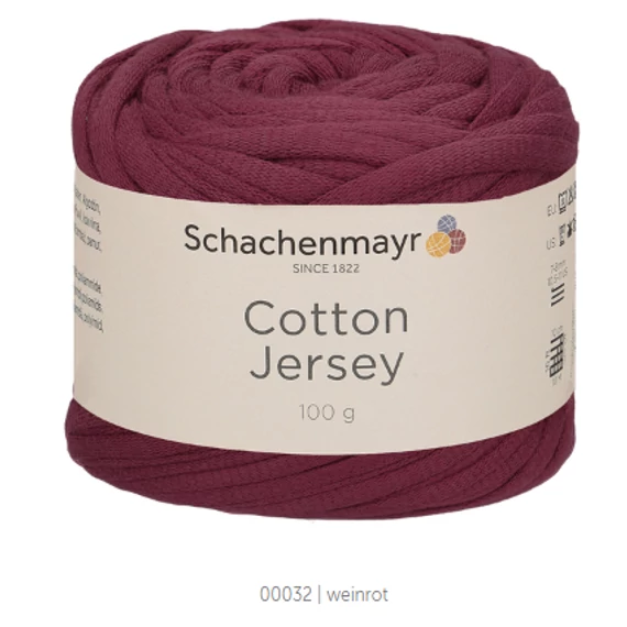 Cotton Jersey 32 - weinrot, bordó