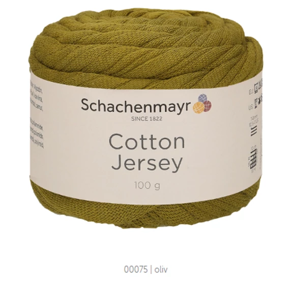 Cotton Jersey 75 - oliv, zöld