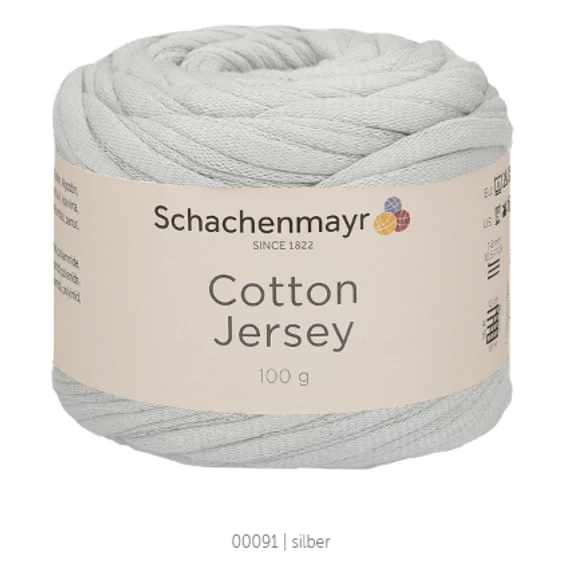 Cotton Jersey 91 - silber, szürke