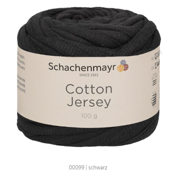 Cotton Jersey 99 - schwarz, fekete