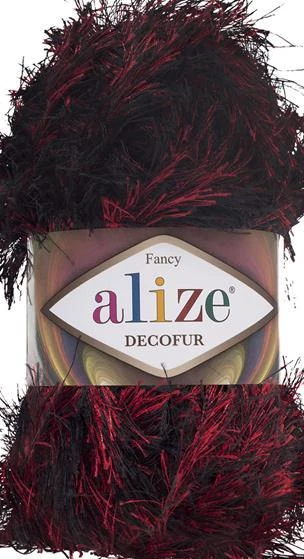 Decofur 1381 - fekete-piros