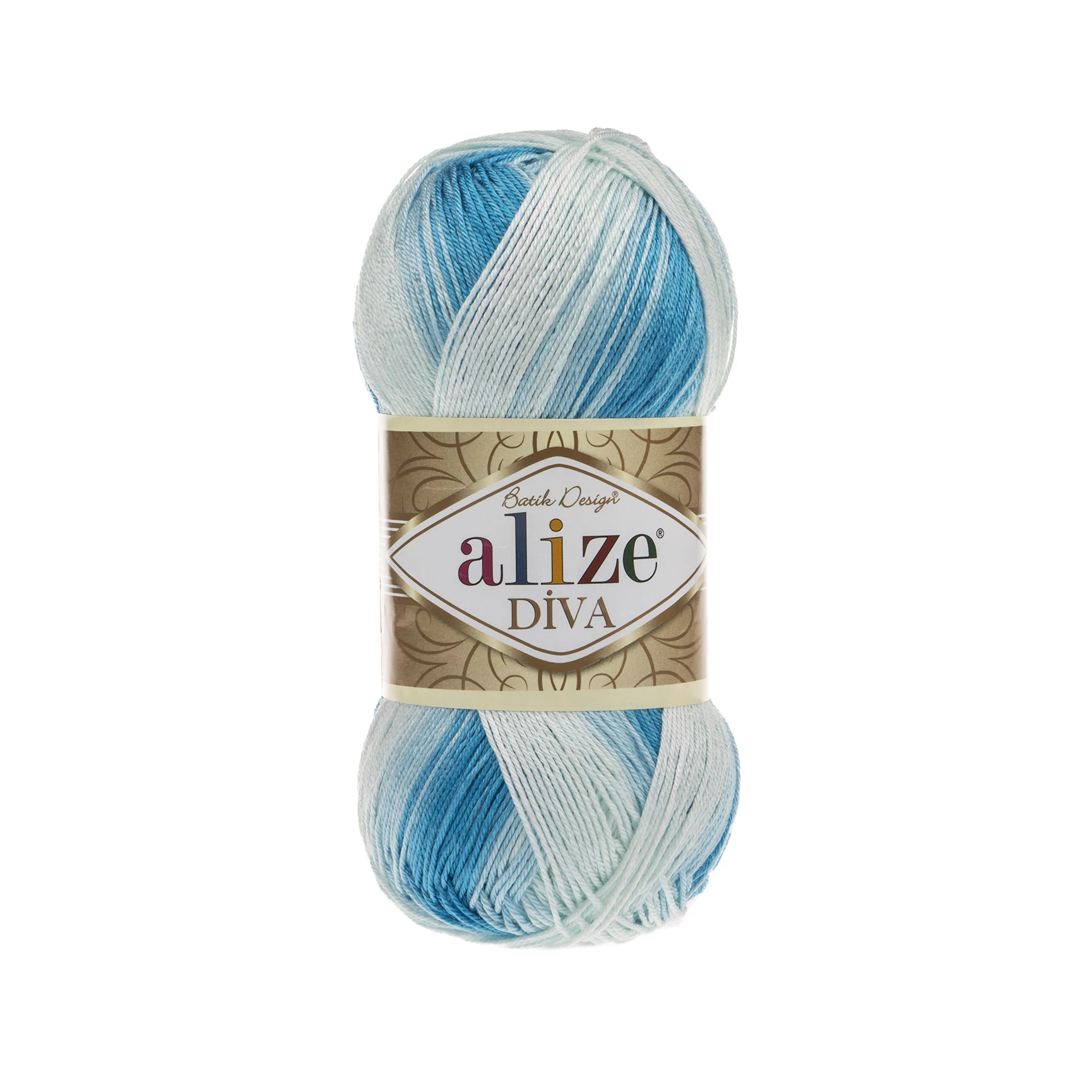 Diva Batik 2130 - kék-világoskék-fehér színátmenetes