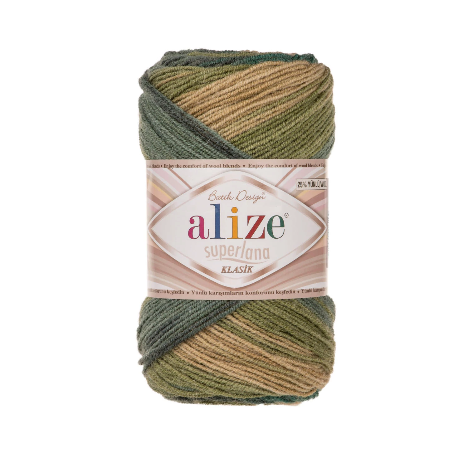 Superlana Klasik Batik 4840 - világoszöld-sötétzöld