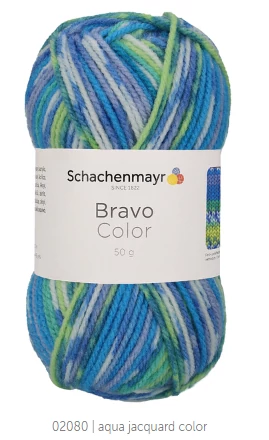 Bravo Color 2080 - aqua jacquard color
