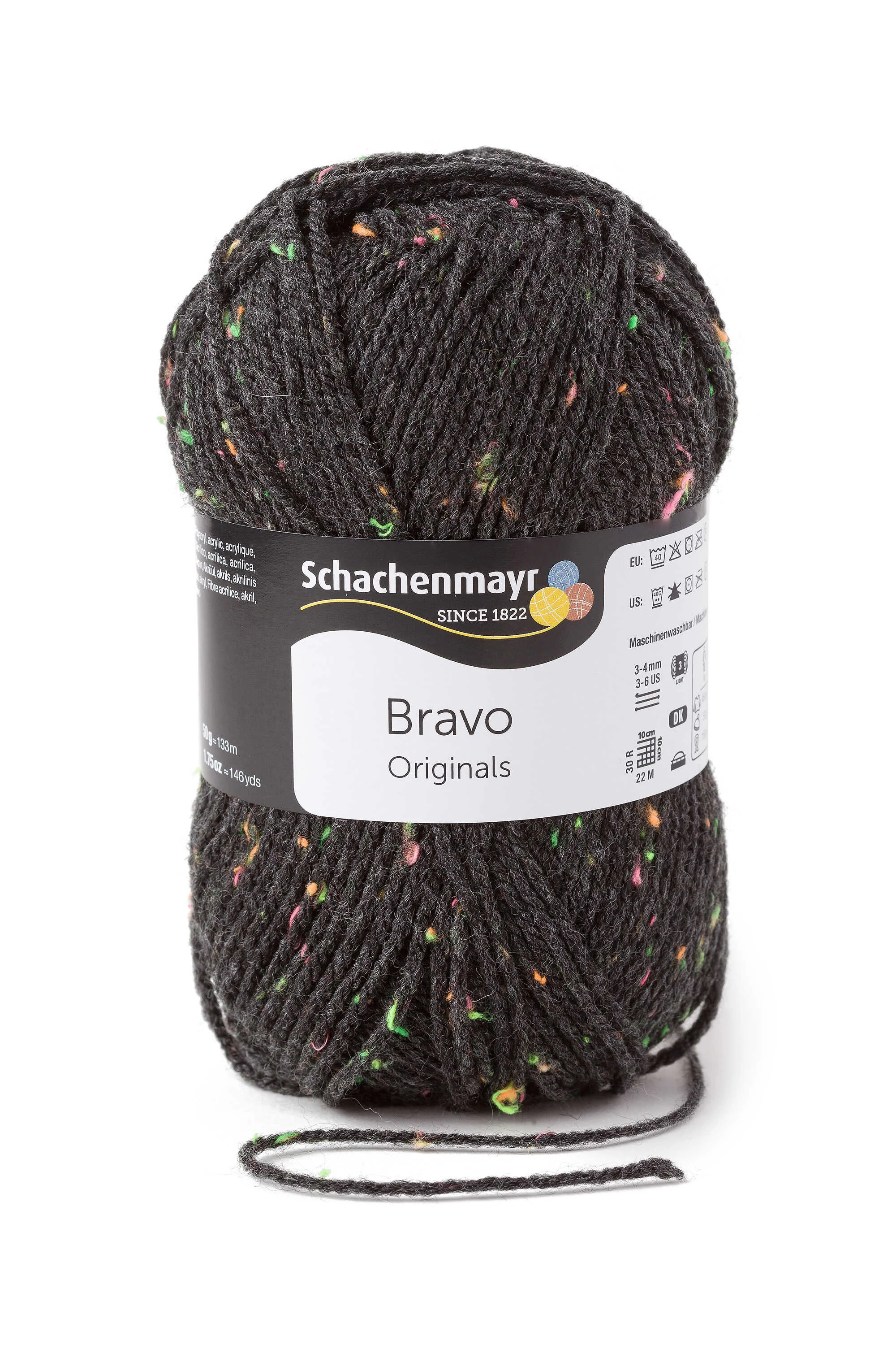 Bravo 8329 - anthrazit neon tweed, fekete