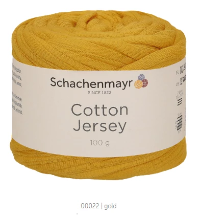 Cotton Jersey 22 - gold, sárga