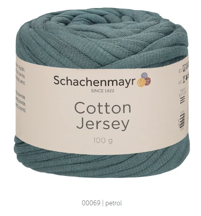 Cotton Jersey 69 - petrol, kék