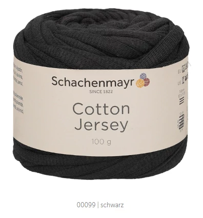 Cotton Jersey 99 - schwarz, fekete