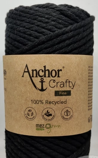 Crafty FINE Macramé 120 - fekete